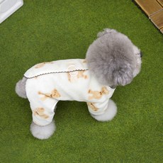 파스텔펫 반려동물 레이스 곰돌이 올인원, 아이보리, 1개