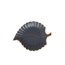 金邊葉子多功能托盤 灰色 S, 1個