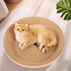 comet 貓咪 圓形 貓抓板 53公分, 木頭色, 1個