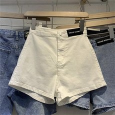 묘먀미 여성용 앤큐 디자인 캐주얼 데님 반바지 MMM144