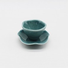 Dalsogum 韓國製陶瓷花瓣茶杯組, 孔雀, 1套