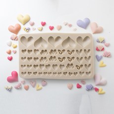 AngleThing 泡桐心盒46片巧克力模具, 單色