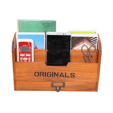 復古古董抽屜型桌子展示架 木頭, 1個