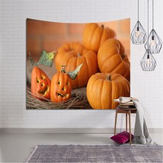 南瓜快樂萬聖節派對室內裝飾掛布, 09