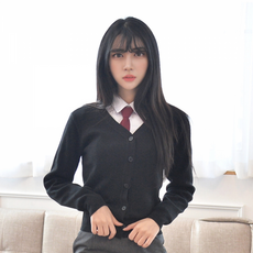 gyobokmall 女童用防起毛球校服針織外套