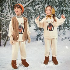 可可莫美 兒童刷毛束口褲 CCM3004