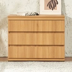 메이크 3단 서랍장, 오크, 3개