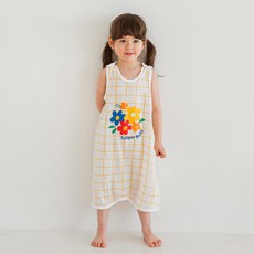 Cordi-i 孩童無袖連身睡衣 花朵