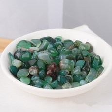 다해유 아름다운 크리스탈 자갈 7~9mm 녹마나우, 1개