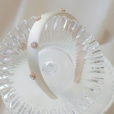 LuckyBambine 女童水晶緞面髮帶