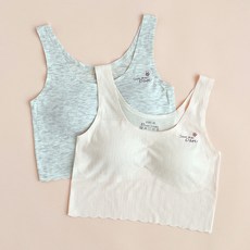 JUNIDAY 皇冠圖案無縫內衣 2入組