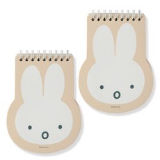 STUDIO EIGHT 米飛兔造型筆記本 80張, 米色, 2個