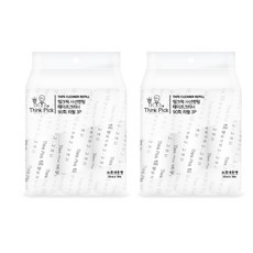 ThinkPick 斜切式除塵滾筒 90張大容量補充包 3入, 2個