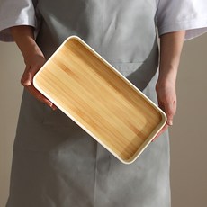 Nowfeel 木質托盤 方形托盤, 白色