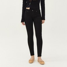 女款修身彈力腰圍百搭緊身牛仔褲 CR7W17