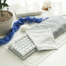 CASA VERDE Harris 條紋布質鍵盤防塵罩 基本款, 黑色