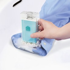 COGIT 多功能免沾手泡沫洗衣皂盒刷 SLIM款, 1個, 白色