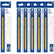 STAEDTLER 施德樓 134 黃桿HB鉛筆, 黃色, 6包