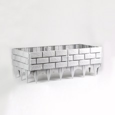 라이프스윗 정원 꾸미기 마당 조립식 화단 울타리 6p, 그레이