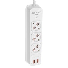 TAEJU 貓頭鷹按壓式延長線 USB 2埠 3孔 Q2, 1.5m, 1個