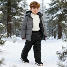 bayb 아동용 방수 눈썰매 스노우 스키 팬츠