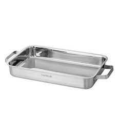 VAIMAR IH適用隱藏式3層Hidden Chef寬方形平底鍋, 1個, 37.7 x 23.2 cm