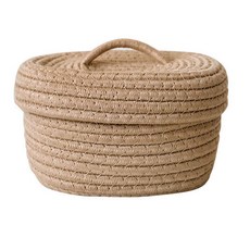 홈블리데이 웜스타일 면느낌 인테리어 보관함, 브라운, 1개