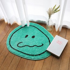 ROMANE 造型絨毛腳踏墊, 綠色款