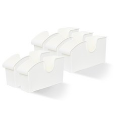 lifist 波浪廚房收納整理盒 5入, 白色, 5個