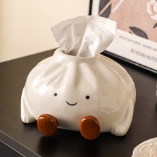 Makuwaku 可愛立體室內裝飾面紙盒 18 x 17.5 x 11 cm MHJ077, 白色, 1個