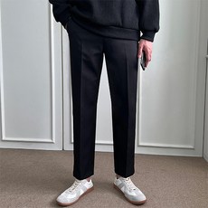 로댄티 남성용 데일리 스판 슬랙스 빅사이즈 밴딩 바지 롱