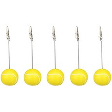 Leobins備忘錄架名片夾收據價格標籤紙不鏽鋼支架網球 5入, 混合顏色