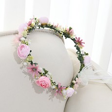 Garden in the City 可愛滿天星陸蓮花花冠, 粉紅色