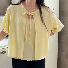 봉봉스토리 임산부 에디스 나시 + 가디건 세트