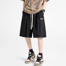 남성용 DM 루즈핏 밴딩 하프 팬츠