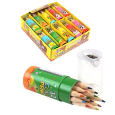Geoyoung I&D 1000 12色迷你彩色鉛筆筒隨機出貨, 20個, 12 種顏色
