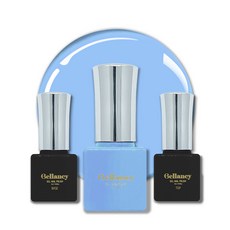 Looks bio Bellancy凝膠美甲一步膠+底膠+封層膠組, 1組, Belancy Base 5ml+SN 23 Baby Blue 5ml+Belancy Top 5ml