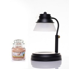 에인디 타이머 블랙 캔들워머 + 양키캔들 스몰자 104g 세트, 1세트, 시나몬바닐라