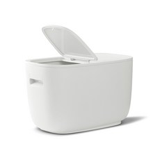 移動式塑膠穀物儲藏大米桶 D_RD_13, 白色