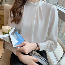 POPLARNC 女款牡丹泡泡袖襯衫 P26SPBL010527