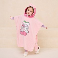 milkmile 女童款Esther兔子櫻桃兔子蝴蝶結亮點海灘毛巾