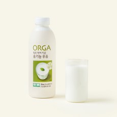 ORGA 유기가공식품 인증 목초 먹여 키운 우유, 1개, 750ml