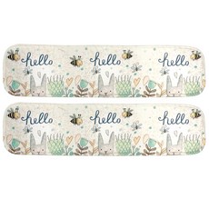 MONACO OLIVE 兔子絨毛護腕鍵盤墊 2入, 哈囉兔子