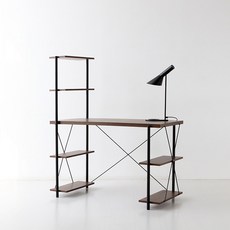 마켓비 EZBO 툴프리 H형 책상 방문설치, 코코아월넛