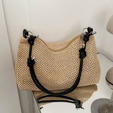 연이랜드 썸머 라탄 바게트백