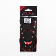 ChiaoGoo SS 紅色蕾絲輪針 80cm 7032-00, 1個