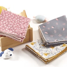 KKAKKUNGNORITER 孩童繡花小方巾3件組 B款