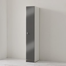 가구의가치 락카장 캐비넷 사물함 옷장 고객직접설치, UV 진그레이, 1단