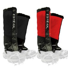 Expeak 新款Pinnacle護腿情侶套組, 經典黑, 紅色