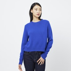 JAJU(자주) 여성용 슈퍼파인 램스울 크롭 니트